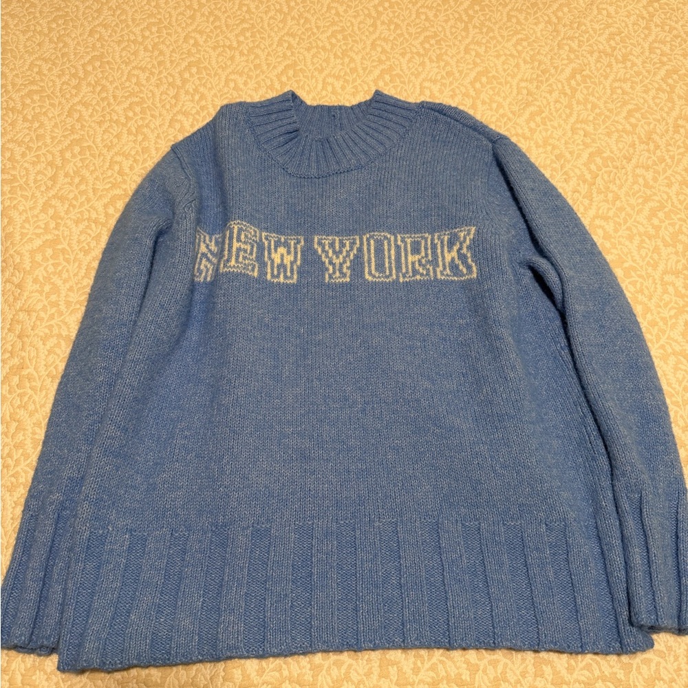 American Eagle Outfitters Blue New York Sweater